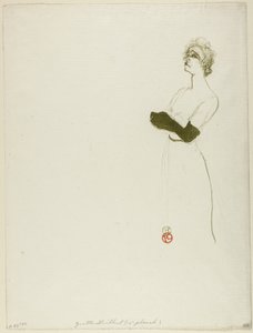 Yvette Guilbert by Henri de Toulouse Lautrec