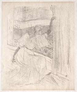 Yvette Guilbert: Saluant le public by Henri de Toulouse Lautrec
