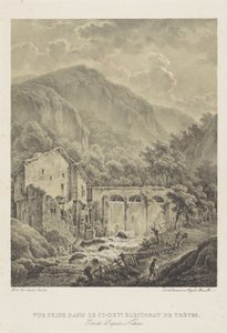 Mountain Landscape with Watermill near Trier by Henri van Assche