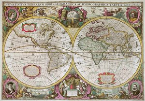 A New Land and Water Map of the Entire Earth