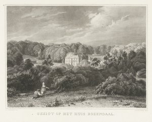 View of Rosendael Estate and Castle (Scenes from the Surroundings of Arnhem) by Henricus Wilhelmus Couwenberg