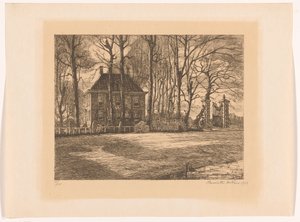Country House Among Trees by Henriëtte de Vries (signed by artist)