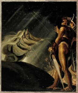 The Witches Floating Above Macbeth and Banquo by Henry  Fuseli