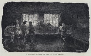 A Kamera, or Cell, in the Ust Kara Prison by Henry (after) Sandham