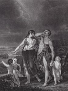 The Departure of Cain, Genesis, Ch 4, v 16 by Henry (after) Singleton