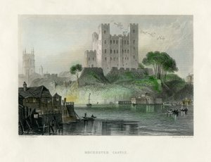Rochester Castle, Kent, Mid 19th Century