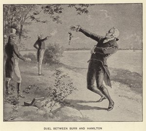 Duel between Burr and Hamilton by Henry Alexander (after) Ogden