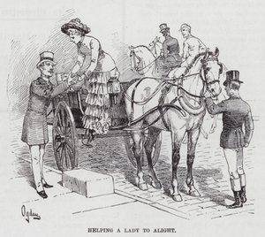 Helping a Lady to Alight by Henry Alexander (after) Ogden