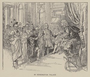 Reception of Creek Indians by King George II at Kensington Palace by Henry Alexander (after) Ogden