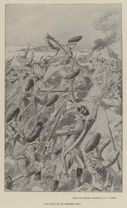 The Battle of Bunker Hill by Henry Alexander (after) Ogden