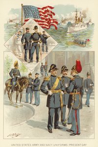 United States Army and Navy Uniforms, Present Day by Henry Alexander (after) Ogden