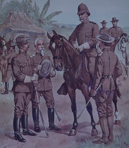 Spanish-American War 1898, US Troops, Mounted Gen Lawton, Commander Second Division, 5th Army Corps, in Cuba by Henry Alexander Ogden