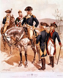Uniform of Commander-in-Chief and Officers of the American Continental Army by Henry Alexander Ogden