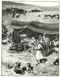 A Bedouin encampment by Henry Andrew Harper
