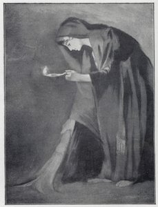 An Eastern woman seeking a lost coin by Henry Andrew Harper