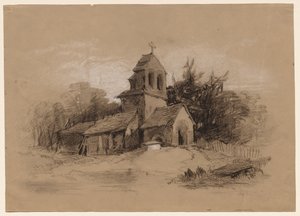 Church in a Landscape by Henry Bright