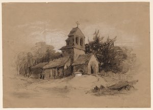 Church in a Landscape by Henry Bright