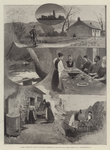 A Free Communist Colony in England, Sketches at Clousden Hill Farm, Forest Hall, Northumberland by Henry Charles Seppings Wright