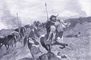 An early Hun raid 180 BC by Henry Charles Seppings Wright