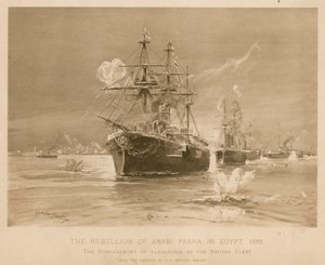 Bombardment of Alexandria by the British fleet during the rebellion of Ali Pasha, Egypt