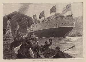 HMS Royal Arthur Afloat by Henry Charles Seppings Wright