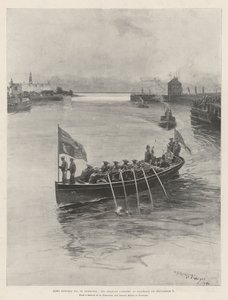 King Edward VII in Denmark, His Majesty landing at Elsinore on 8 September