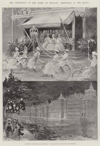 The Coronation of the Queen of Holland, Rejoicings at the Hague by Henry Charles Seppings Wright