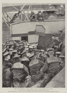 The Naval Manoeuvres, Captain Barrow, of HMS Prince George, and his Crew
