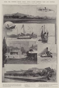 With the Tientsin Relief Force, River Scenes between Taku and Tientsin