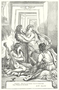 Antony and Cleopatra by Henry Courtney (after) Selous