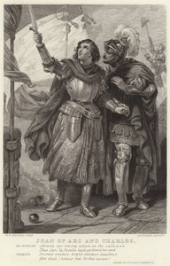 Joan of Arc and Charles, Henry VI, Act I, Scene VI by Henry Courtney Selous