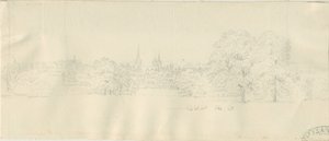 Lichfield - North View (distant) by Henry Curzon Allport