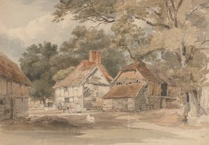 Farm Buildings among Trees by Henry Edridge
