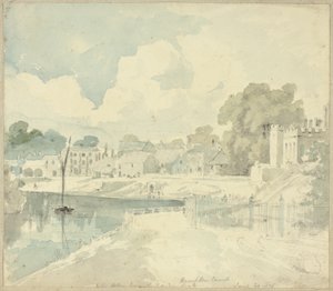 Hampton Court View Taken from the Garden Seat by Henry Edridge