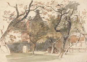 Part of a House and Garden by Henry Edridge