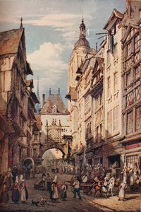 Rue De La Grosse Horloge, Rouen by Henry Edridge