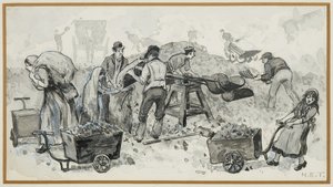 Selling Coke at the Gas Works by Henry Edward Tidmarsh