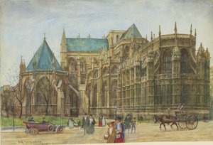 View of the Chapel of Henry VII at Westminster Abbey by Henry Edward Tidmarsh