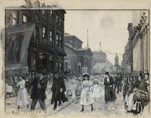 Whit Monday Procession, Mosley Street