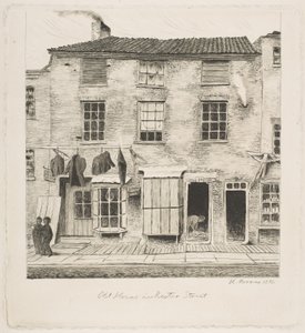 Old House in Rector Street, from "Scenes of Old New York" by Henry Farrer
