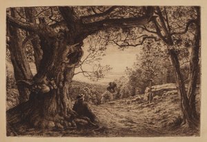 On The Hillside by Henry Farrer