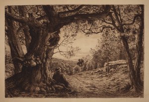 On the Hillside by Henry Farrer
