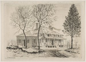 Somerindyck House from Scenes of Old New York by Henry Farrer