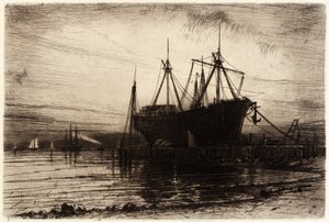 Sunset, Gowanus Bay by Henry Farrer