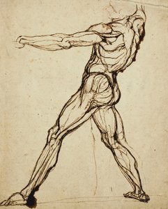 A Nude Throwing by Johann Heinrich Füssli