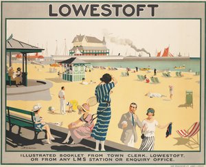 Poster advertising Lowestoft by Henry George Gawthorn