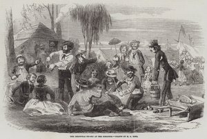 The Christmas Pic-Nic at the Diggings by Henry George Hine