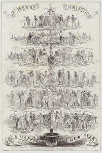 The Christmas Tree, as seen by the Father of a Family by Henry George Hine