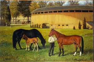 The Training Track on the Fairgrounds, 1887 by Henry H. Cross