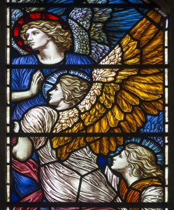 The Barcote Chapel, Praising Angels by Henry Holiday